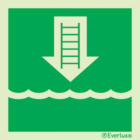 Embarkation ladder or alternative approved device IMO sign |IMPA 33.4054 - S 02 05