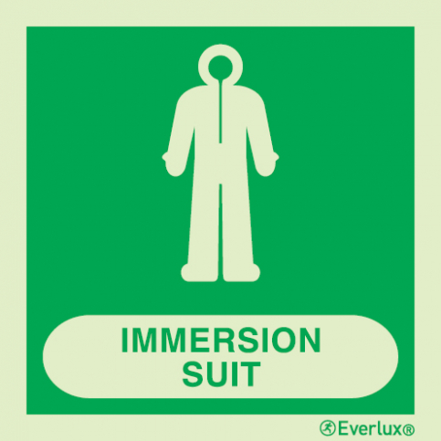 Immersion suit IMO sign with supplementary text | IMPA 33.4112 - S 02 65