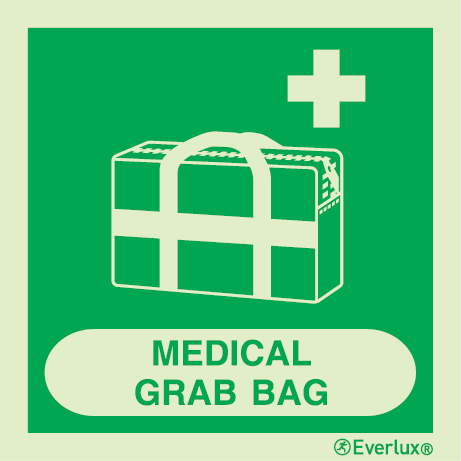 Medical grab bag sign - with supplementary text | IMPA 33.4135 - S 03 10