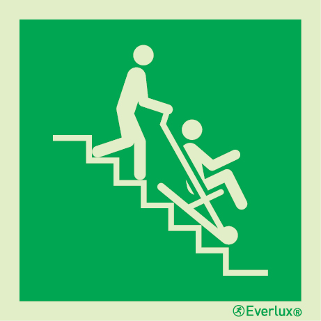 Evacuation chair sign - S 03 23