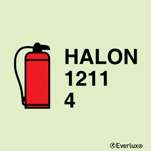 Halon 1211 portable fire extinguisher - 4Kg | IMPA 33.6081 - S 10 45