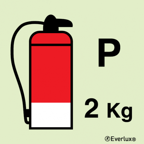 2 Kg Powder fire extinguisher IMO sign - S 13 63