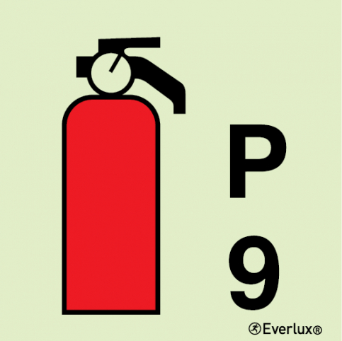 9 Kg Powder fire extinguisher sign | IMPA 33.6088 - S 14 58