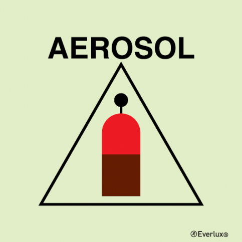 Aerosol remote release station sign - S 14 90