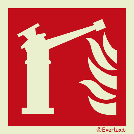 Fire monitor sign - S 16 98
