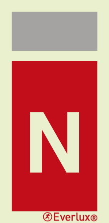 Nitrogen extinguisher agent ID supplementary sign - S 17 86