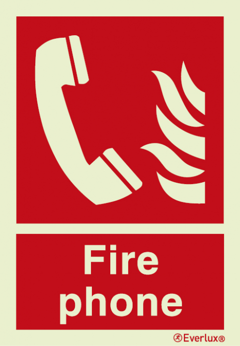 Fire phone sign | IMPA 33.6124 - S 18 22