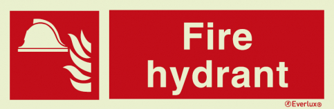 Fire hydrant sign - S 19 14