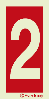Number 2 - sign - S 19 62