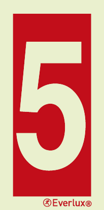 Number 5 - sign - S 19 65