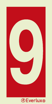 Number 9 - sign - S 19 69