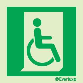 Reduced mobility people - escape route LLL sign - S 20 28