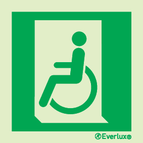 Reduced mobility people - escape route LLL sign - S 20 29