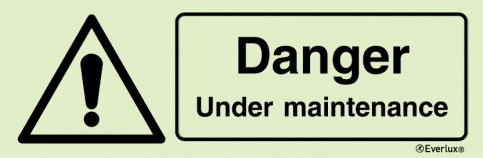 Danger under maintenance sign | IMPA 33.7547 - S 30 57