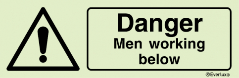 Danger men working below sign | IMPA 33.7567 - S 30 60