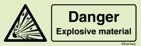 Danger explosive material sign | IMPA 33.7583 - S 30 76
