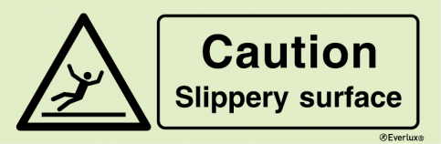 Caution slippery surface sign | IMPA 33.7574 - S 30 81
