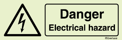 Danger electrical hazard sign | IMPA 33.7611 - S 31 52