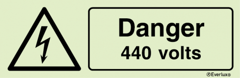 Danger 440 volts sign | IMPA 33.7614 - S 31 60