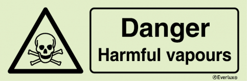 Danger harmful vapours sign | IMPA 33.7604 - S 31 74