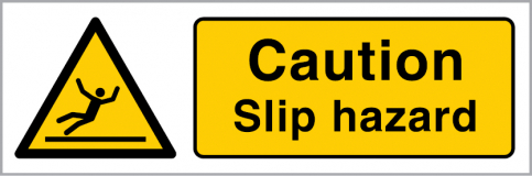 Caution slip hazard sign | IMPA 33.7572 - S 32 72