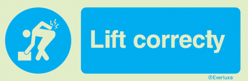 Lift correctly - mandatory sign|IMPA 33.5727 - S 35 66