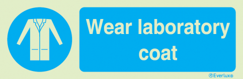 Wear laboratory coat sign - S 35 78