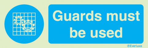 Guards must be used sign - S 35 84