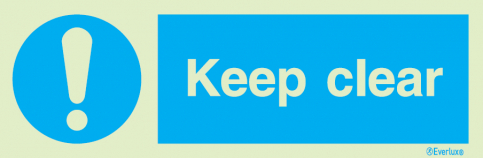 Keep clear - mandatory sign | IMPA 33.5870 - S 36 07