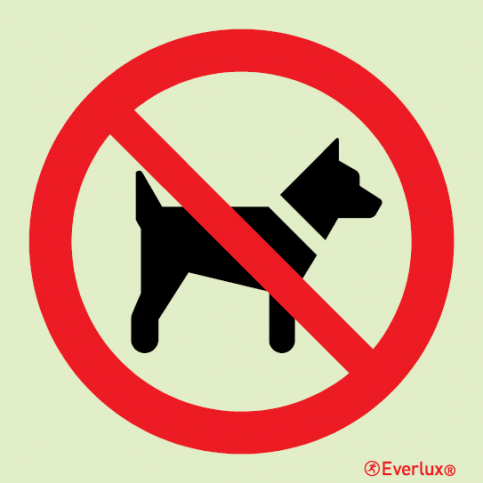 No dogs - prohibition sign - S 39 06