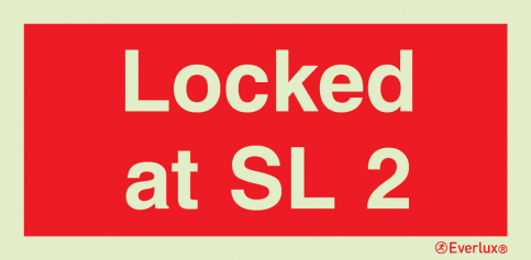 Locked at SL 2 sign - S 42 12