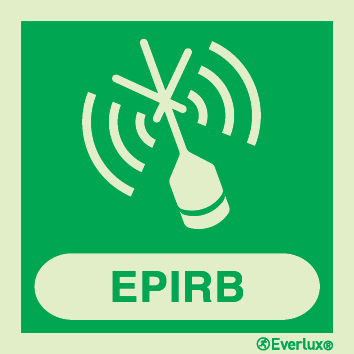 EPIRB IMO sign with supplementary text - S 43 60