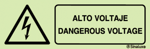 Dangerous voltage safety sign - S 44 83
