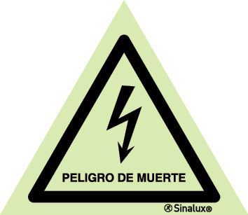 Danger of Death sign Spanish - S 44 86