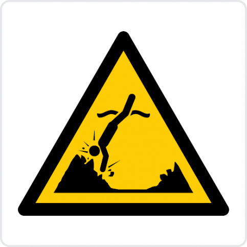 Submerged objects - warning sign - S 45 68