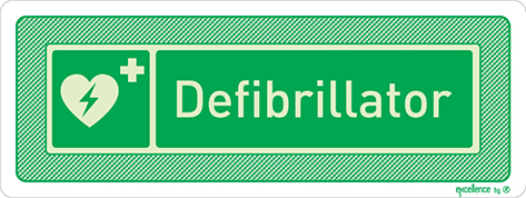 Defibrillator sign - Excellence by Everlux for super yachts - S 48 04