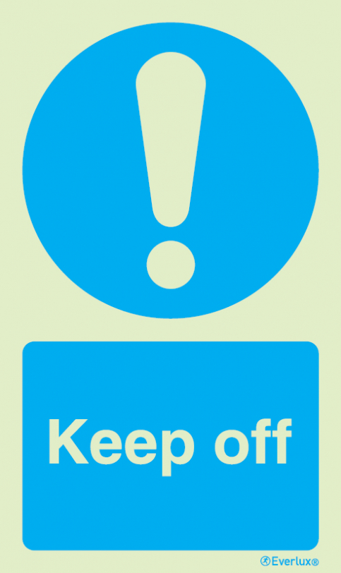 Keep off mandatory action sign - S 49 23