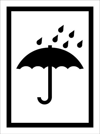 Keep away from rain sign - S 57 16