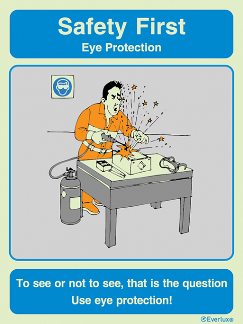 Eye protection - Safety first awareness poster - S 65 03
