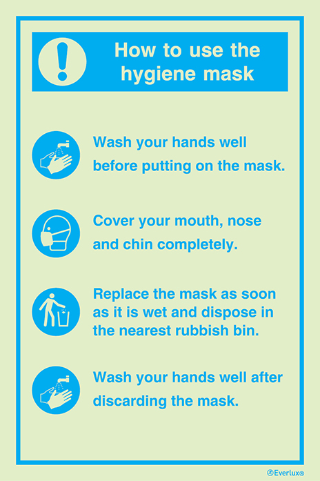 How to use the hygiene mask - general infection prevention safety procedures - SC 009